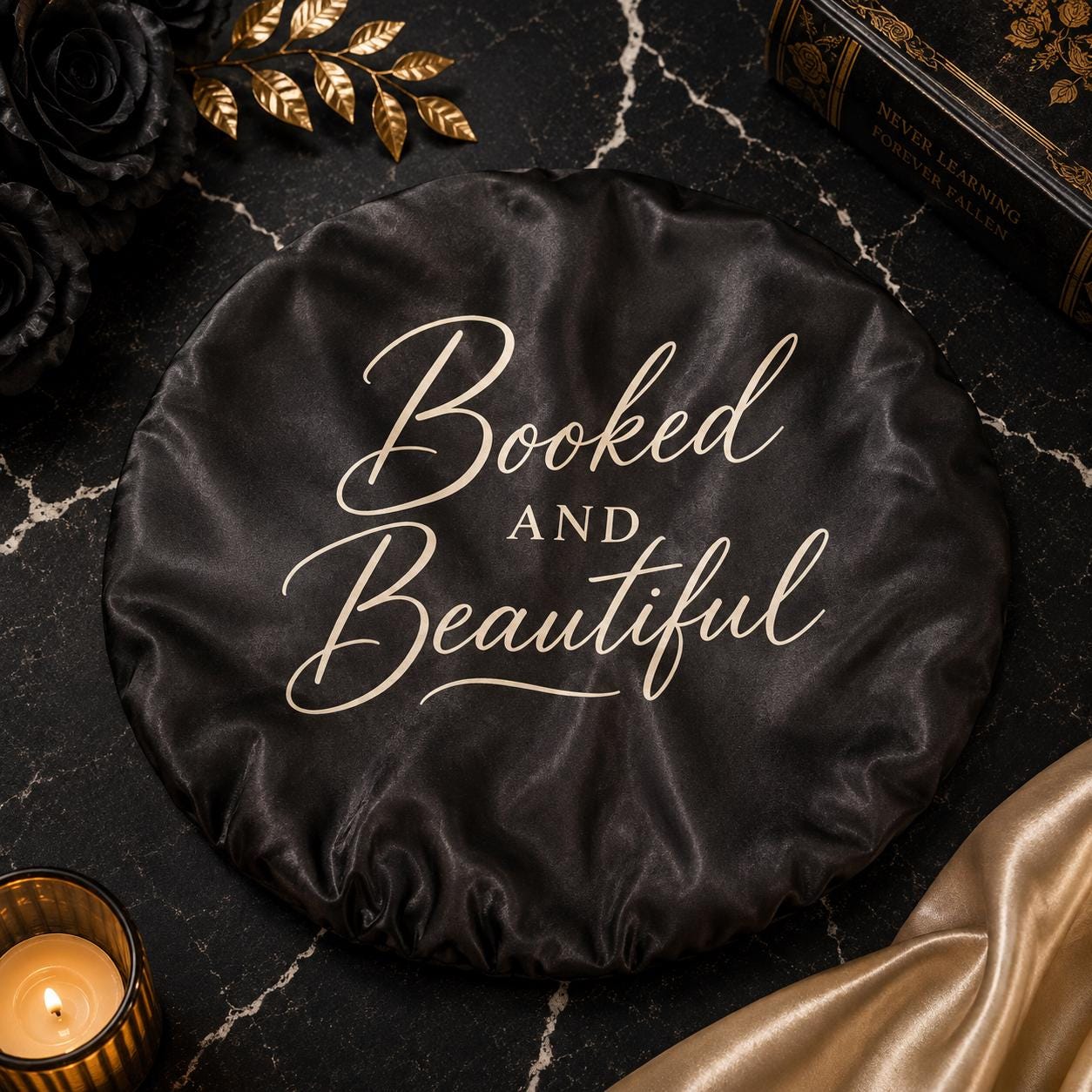 Bookish Satin Bonnet | Reader-Inspired Hair Bonnet – Choose Your Design