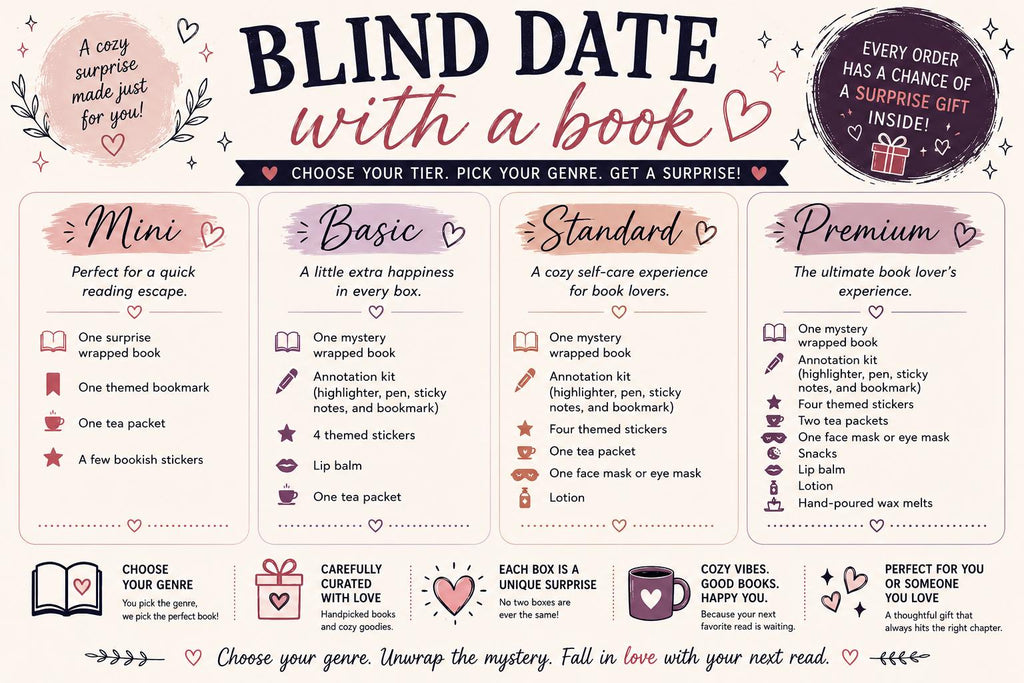 Blind Date with a Book | Book Lover Gift Set | Self-Care Reading